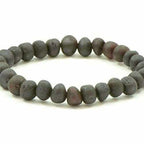 Adult Cherryaid Raw Dark Cherry Baltic Amber Stretch Bracelet