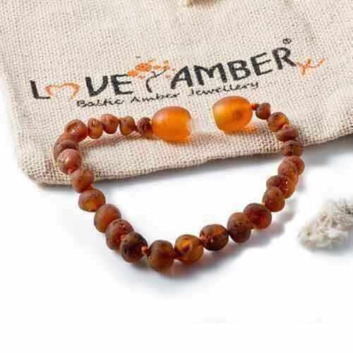 Adult Cocoa Raw Cognac Baltic Amber Bracelet