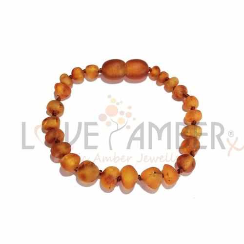 Adult Cocoa Raw Cognac Baltic Amber Bracelet