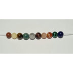 Adult Cosmos Solar System Planet Stretch Gemstone Shungite Baltic Amber Bracelet