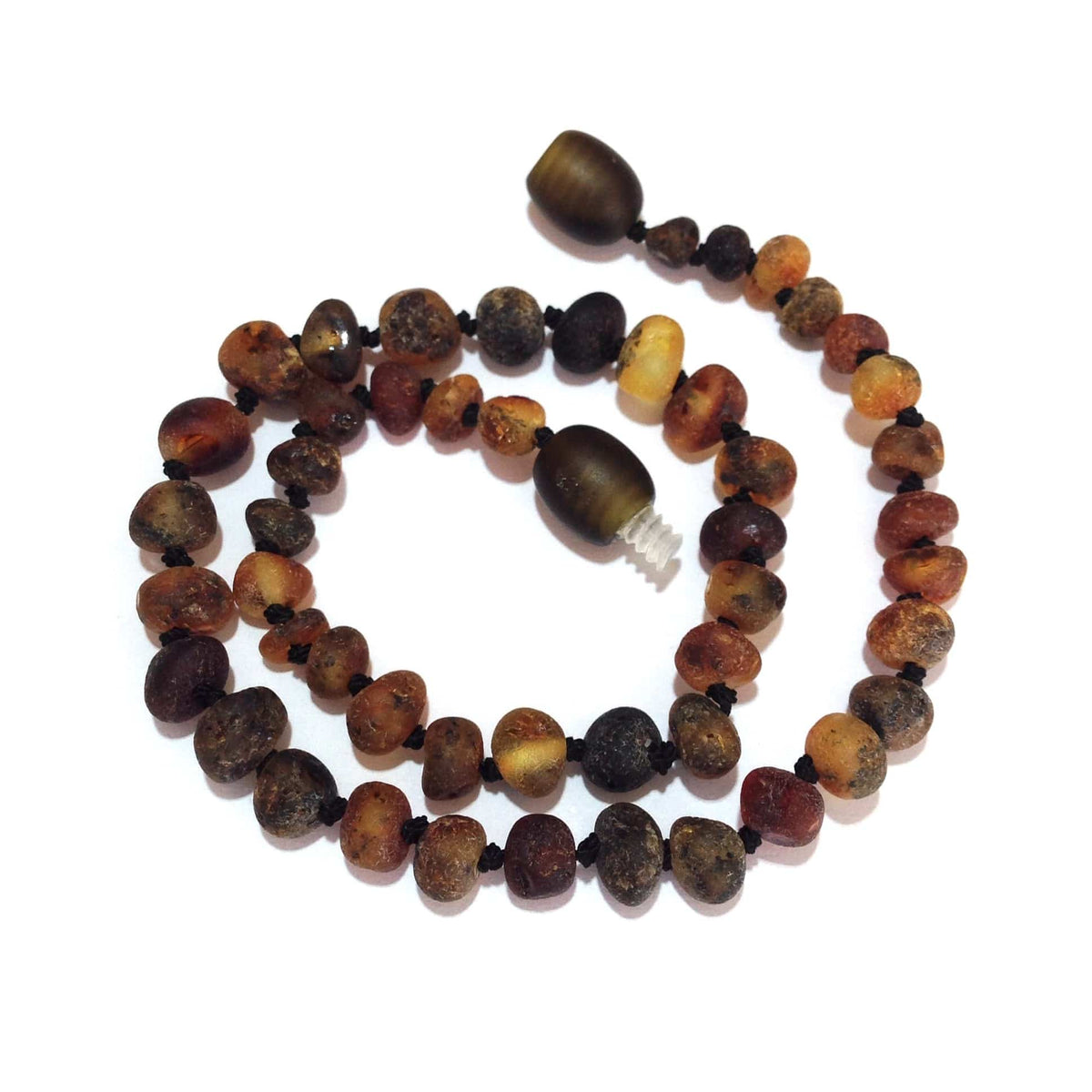Adult Enchanted Raw Green Baltic Amber Necklace