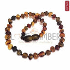 Adult Enchanted Raw Green Baltic Amber Necklace