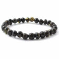 Adult Evergreen Green Baltic Amber Stretch Bracelet