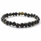 Adult Evergreen Green Baltic Amber Stretch Bracelet