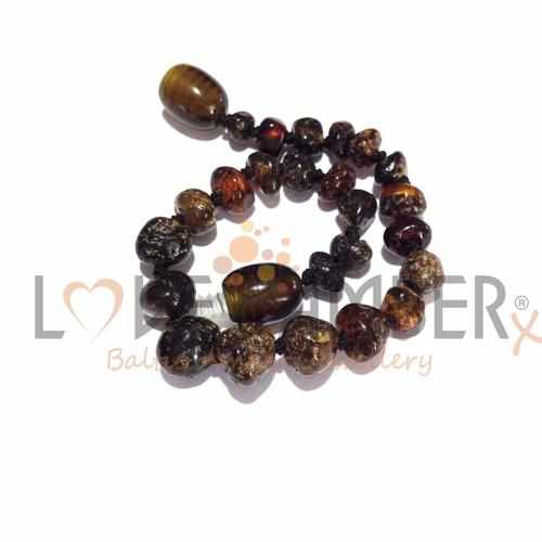 Adult Evergreen Polished Green Baltic Amber Bracelet