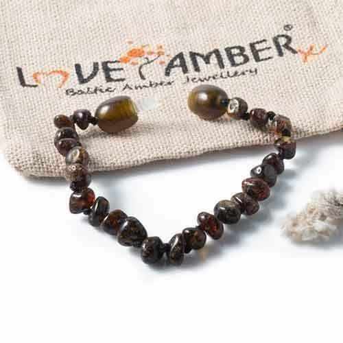 Adult Evergreen Polished Green Baltic Amber Bracelet