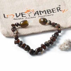 Adult Evergreen Polished Green Baltic Amber Bracelet