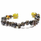 Adult Evergreen Polished Green Baltic Amber Bracelet