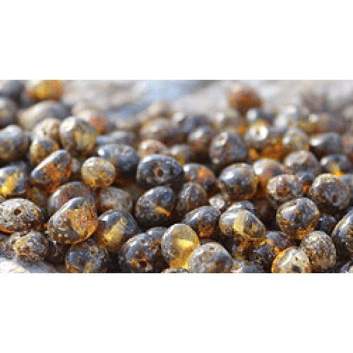 Adult Glam Rock Baltic Amber Tigers Eye Lava Volcanic Stone Stretch Bracelet