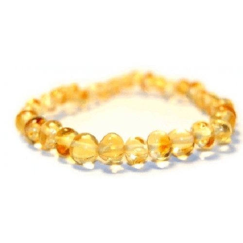 Adult Goldirocks Lemon Baltic Amber Stretch Bracelet