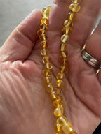 Adult Goldirocks Polished Lemon Baltic Amber Necklace
