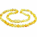 Adult Goldirocks Polished Lemon Baltic Amber Necklace