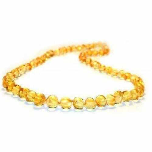 Adult Goldirocks Polished Lemon Baltic Amber Necklace