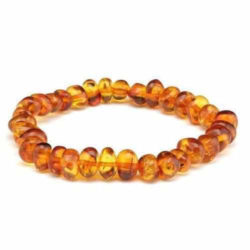 Adult Honeypot Honey Baltic Amber Stretch Bracelet
