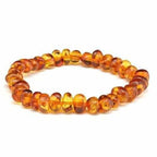 Adult Honeypot Honey Baltic Amber Stretch Bracelet