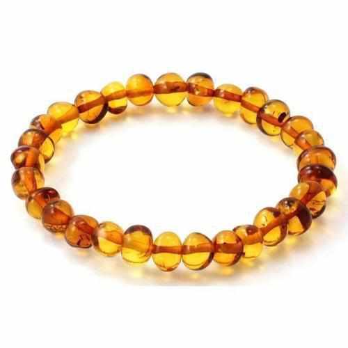 Adult Honeypot Honey Baltic Amber Stretch Bracelet