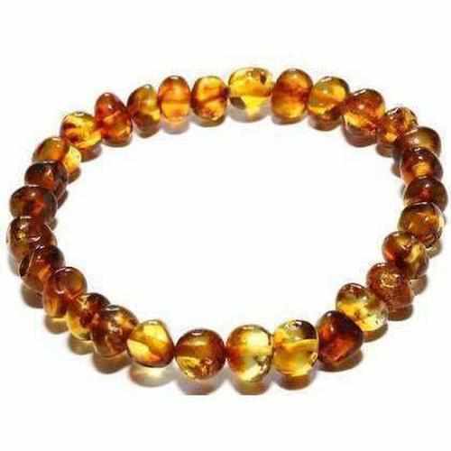 Adult Honeypot Honey Baltic Amber Stretch Bracelet