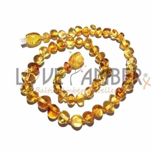 Adult Honeypot Polished Honey Baltic Amber Anklet