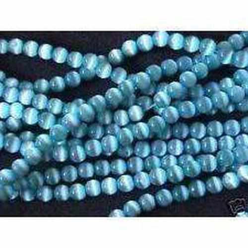 Adult Ocean Green Baltic Amber Amethyst Blue Cats Eyes Calming Anklet