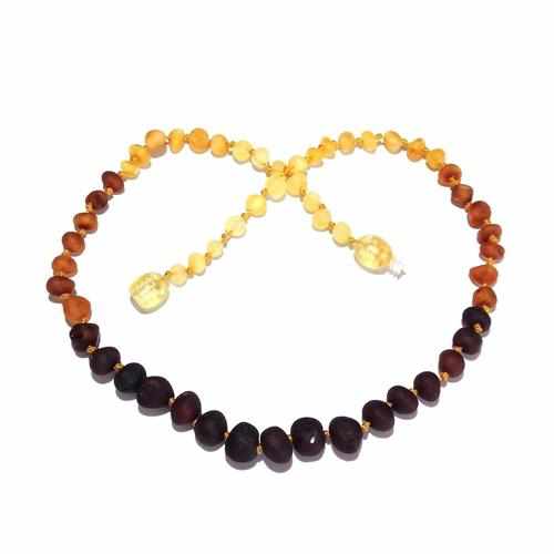 Adult Ombre Raw Rainbow Baltic Amber Necklace 60cm (XL XXL)