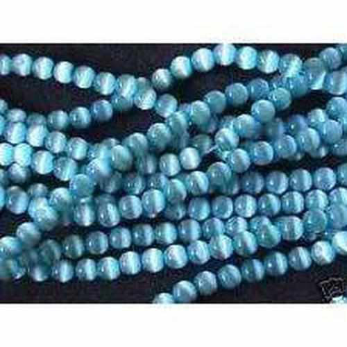 Adult Paradise Baltic Amber Blue Cats Eyes Aquamarine Gemstone Necklace