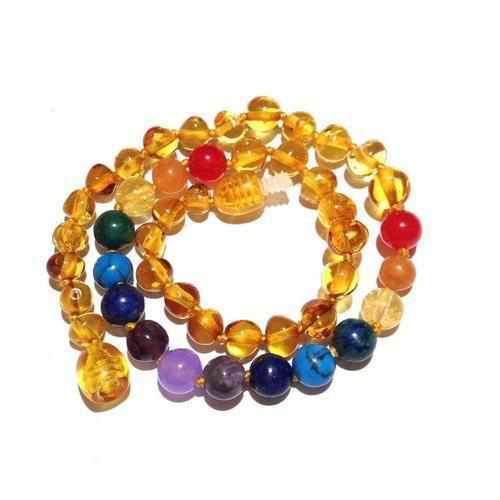 Adult Phoebe Lemon Baltic Amber Gemstones Necklace