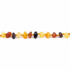Adult Shingle Raw Mixed Baltic Amber Anklet