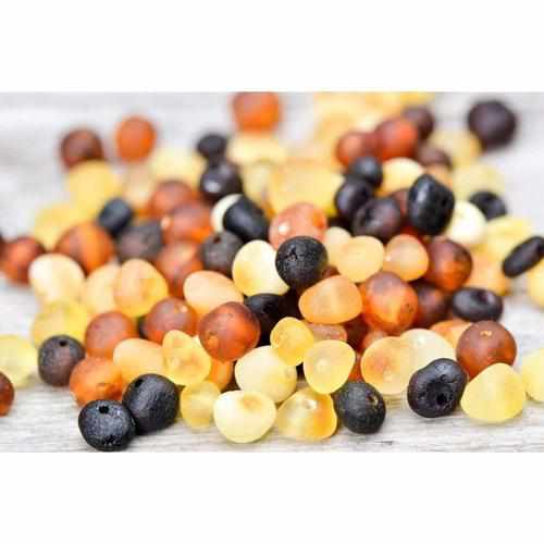 Adult Shingle Raw Mixed Baltic Amber Anklet