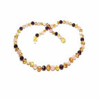 Adult Tara Moon Amber Moonstone Amethyst Rose Quartz Necklace