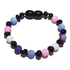 Child All Sorts Pink Purple Agate Cherry Baltic Amber Anklet Bracelet