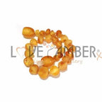 Child Bees Knees Raw Honey Baltic Amber Anklet Bracelet
