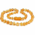 Child Bees Knees Raw Honey Baltic Amber Necklace 40cm (XXL)