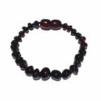 Child Blackforest Polished Dark Cherry Baltic Amber Anklet Bracelet