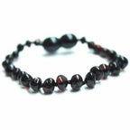 Child Blackforest Polished Dark Cherry Baltic Amber Anklet Bracelet
