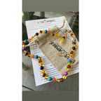 Child Blossom Honey Baltic Amber Purple Howlite Lapis Lazuli Quartz Necklace