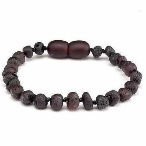 Child Cherryaid Raw Dark Cherry Baltic Amber Anklet Bracelet