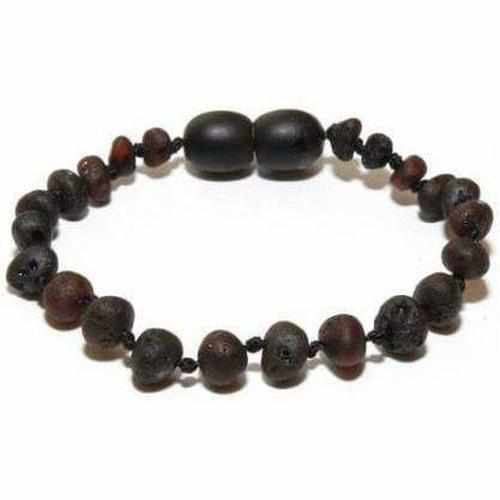 Child Cherryaid Raw Dark Cherry Baltic Amber Anklet Bracelet 19cm (XL)