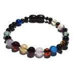 Child Dark Solace Amber Gemstone Anxiety Stress Anklet Bracelet