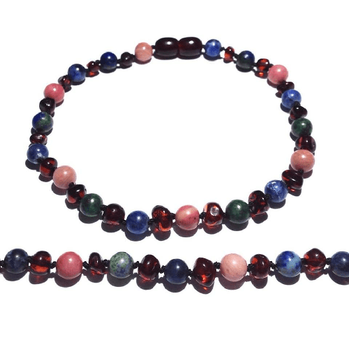 Child Earthchild Cherry Baltic Amber Gemstones Necklace