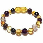 Child Eirene Gemstones and Honey Baltic Amber Anklet Bracelet