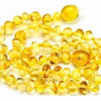 Child Goldirocks Polished Lemon Baltic Amber Anklet Bracelet