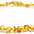 Child Goldirocks Polished Lemon Baltic Amber Bead Necklace
