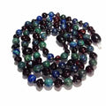 Child Green Goddess Chrysocolla Black Cherry Baltic Amber Anklet Bracelet 18cm (XL)