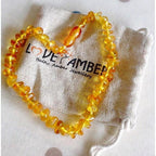 Child Honeypot Polished Honey Baltic Amber Anklet Bracelet