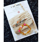 Child Honeysuckle Pink Agate Polished Honey Baltic Amber Anklet Bracelet