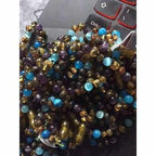 Child Ocean Amethyst Blue Cats Eyes Agate Green Baltic Amber Anklet Bracelet