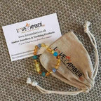 Child Paradise Blue Cats Eyes Aquamarine Gemstones Baltic Amber Anklet Bracelet