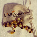 Child Pebble Beach Polished Mixed Baltic Amber Necklace