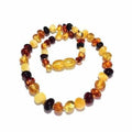 Child Pebble Beach Polished Mixed Baltic Amber Necklace