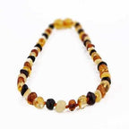 Child Pebble Beach Polished Mixed Baltic Amber Necklace